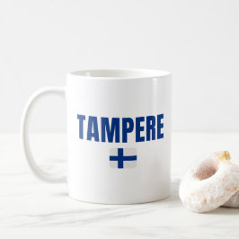 Caneca De Café TAMPERE Finlândia Bandeira
