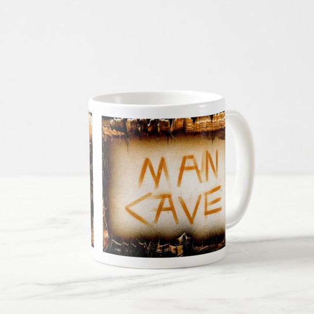 Caneca De Café Tan Slate Cova do Homem (Frente Esquerda)