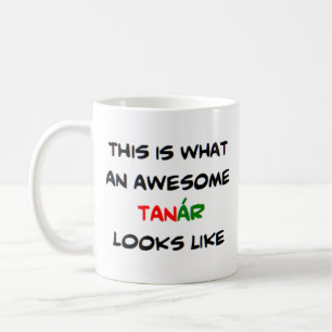 caneca de café tanar, professora de hungariana in
