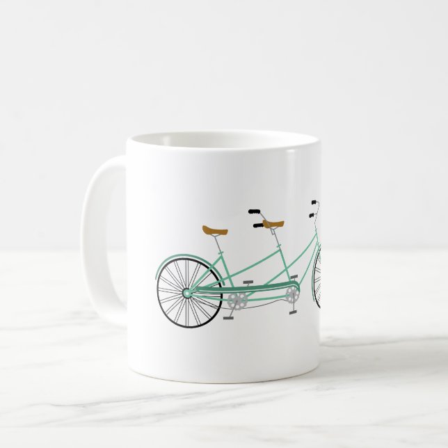 Caneca De Café Tandem Bike (Frente Esquerda)