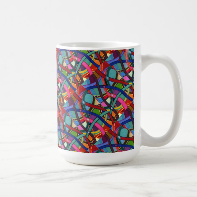 Caneca De Café "Tangido" - Til Abstract Design (Direita)