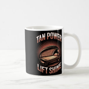 Caneca De Café Tanning Bed Tan Power Gym Goers Bodybuilders Men T