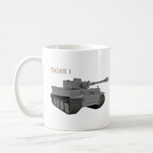 Caneca De Café Tanque alemão WW2 Tigre