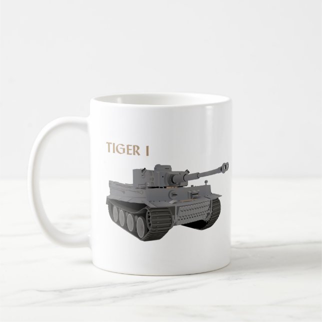 Caneca De Café Tanque alemão WW2 Tigre (Esquerda)