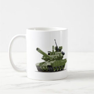 Caneca De Café Tanque blindado moderno de desenho animado