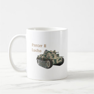 Caneca De Café Tanque de batalha alemão WW2 Panzer II Luchs