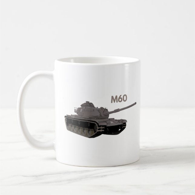 Caneca De Café Tanque de Batalha Americano M60 (Esquerda)
