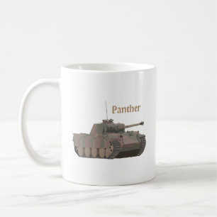 Caneca De Café Tanque de Batalha do Panther Alemão WW2