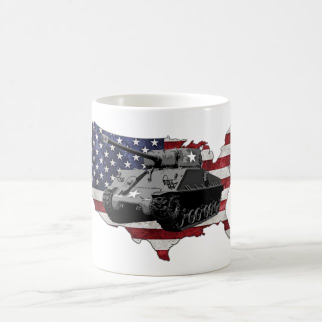 Caneca De Café Tanque de M4 Sherman (Centro)