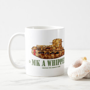 Caneca De Café Tanque Médio Britânico MK A Whippet Primeira Guerr