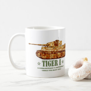 Caneca De Café Tanque Pesado Alemão da Segunda Guerra Mundial Tig