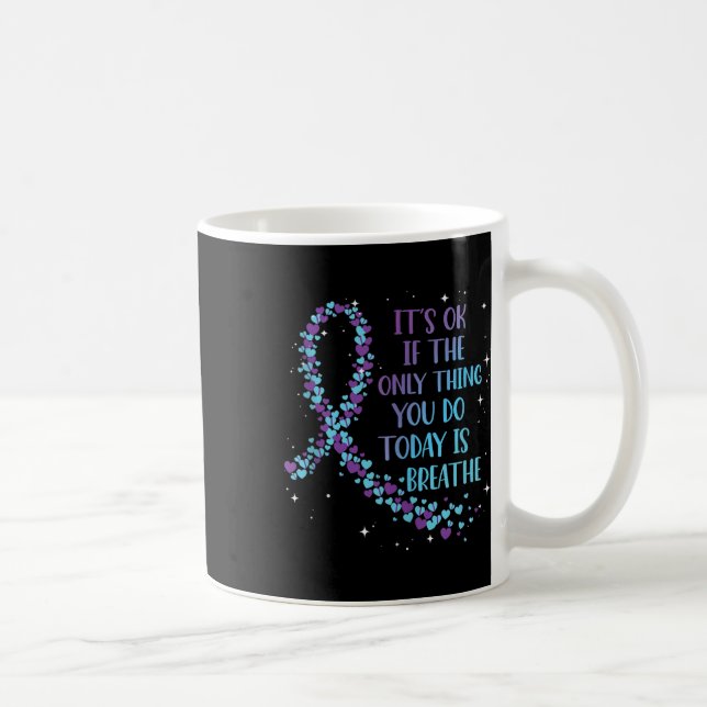 Caneca De Café Tanque Rojão Roxo e Azul Claro de Conscientização  (Direita)