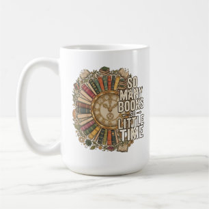 Caneca De Café Tantos Livros, Tão Pouco Tempo Amante de Livros An