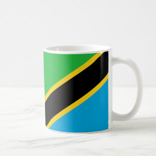 Caneca De Café "tanzânia Flag Mug - Bold National Orgulho Cerâmic