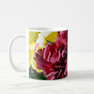 Caneca De Café Tão bonito! Cachorro das Flores