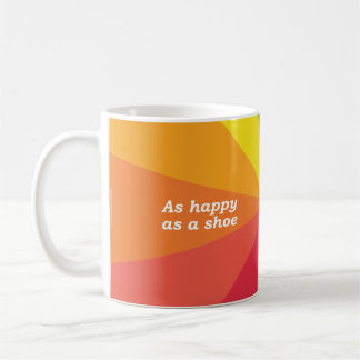 Caneca De Café Tão feliz quanto um sapato | Cho sona ri bròig (Ga
