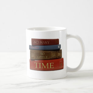 Caneca De Café Tão muitos livros tão pouca hora