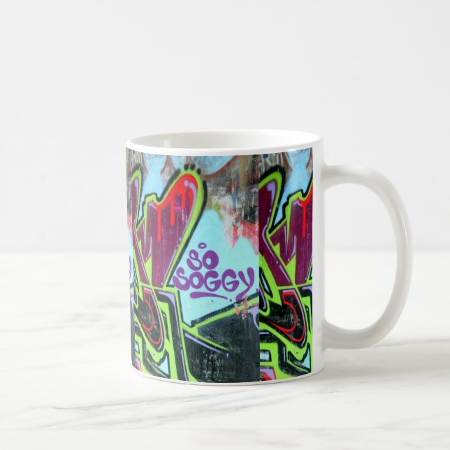 Caneca De Café tão soggy grafite mug (Direita)