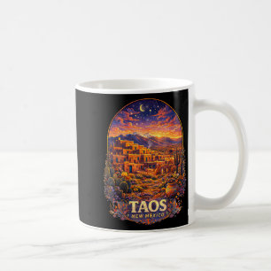 Caneca De Café Taos Novo México Retro Deserto Sudoeste Pueblo
