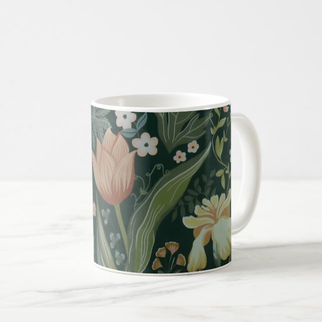 Caneca De Café Tapeçaria de Prado Vintage (Frente Esquerda)