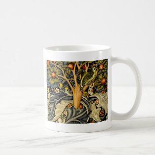 Caneca De Café Tapeçaria Pica-Pau de William Morris Design Azul