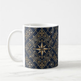 Caneca De Café Tapete marroquino Compass Star
