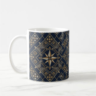 Caneca De Café Tapete marroquino Compass Star
