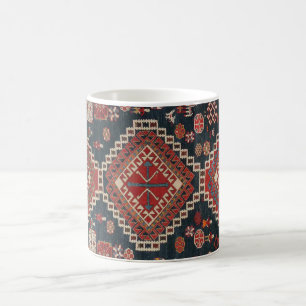Caneca De Café Tapete Oriental Antigo Persa Turco Karbistan