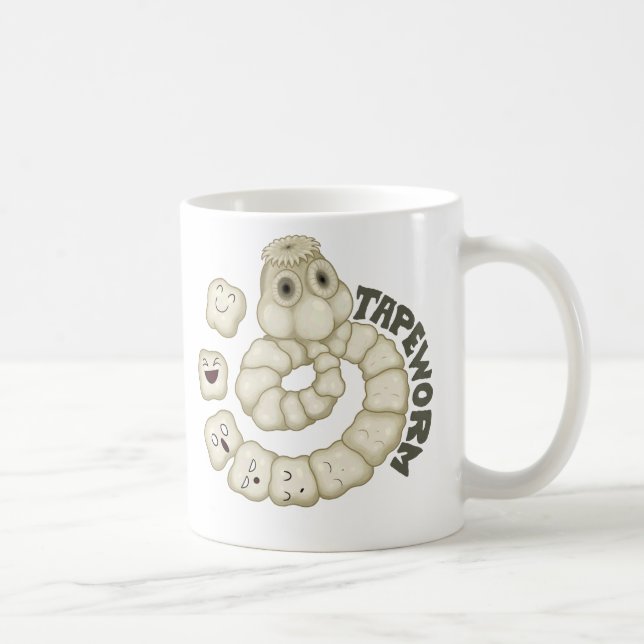 Caneca De Café Tapeworm (Direita)