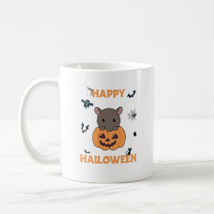 Caneca De Café Tapir No Feliz Dia Das Bruxas De Pumpkin Cute Tapi