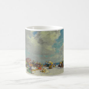 Caneca De Café Tarde de Verão na praia (por E.H. Potthast)