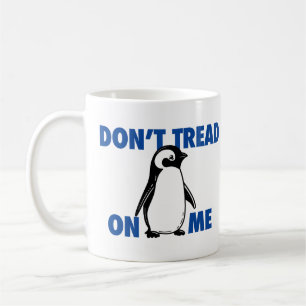 Caneca De Café Tarifa Engraçada De Pinguim De Memória Política