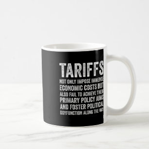 Caneca De Café Tarifas Tarifárias Engraçadas Economia Pautal Polí