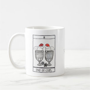 Caneca De Café Tarot Card Art Two cups Custom Name