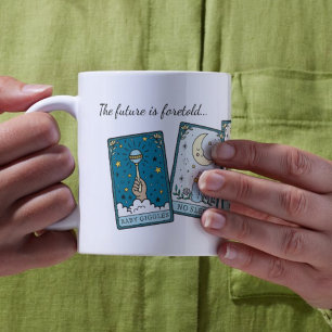Caneca De Café Tarot Pregnancy Baby Boy Revela para a Família