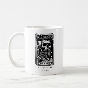 Caneca De Café Tarot Theme Vintage Barber