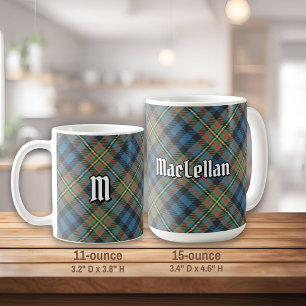 Caneca De Café Tartan Antigo do Clã MacLellan