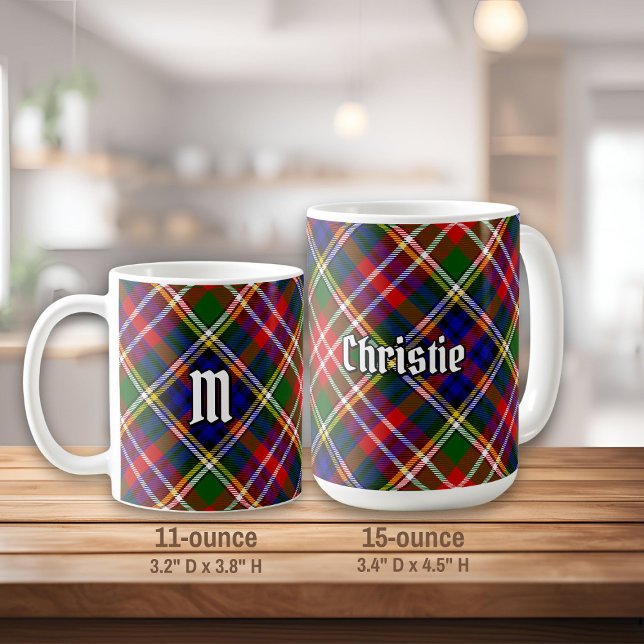 Caneca De Café Tartan do Clã Christie (Criador carregado)