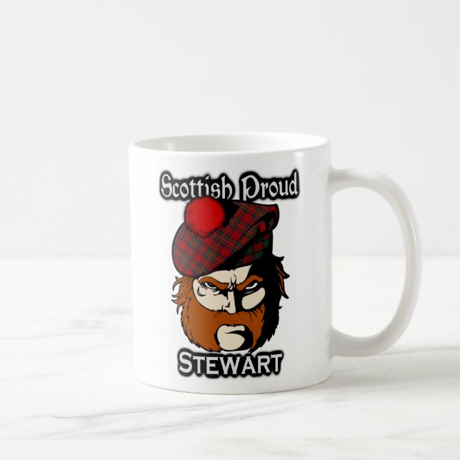 Caneca De Café Tartan do Clã Escocês Stewart Escocês (Direita)