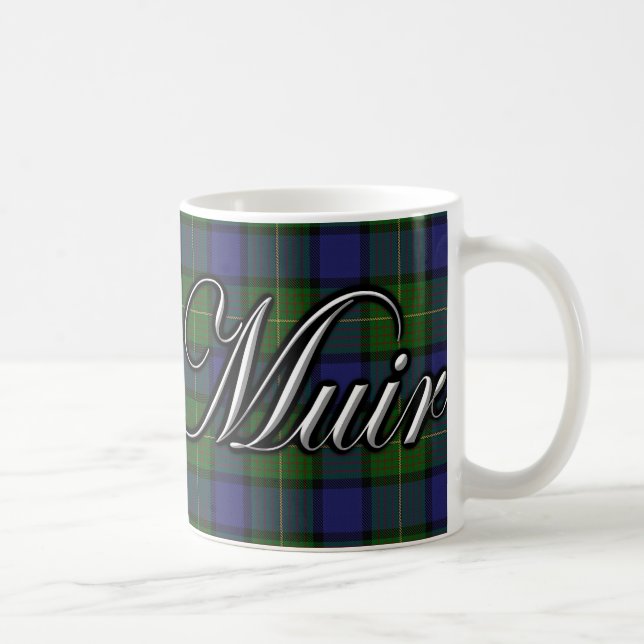 Caneca De Café Tartan do clássico de Muir do clã (Direita)