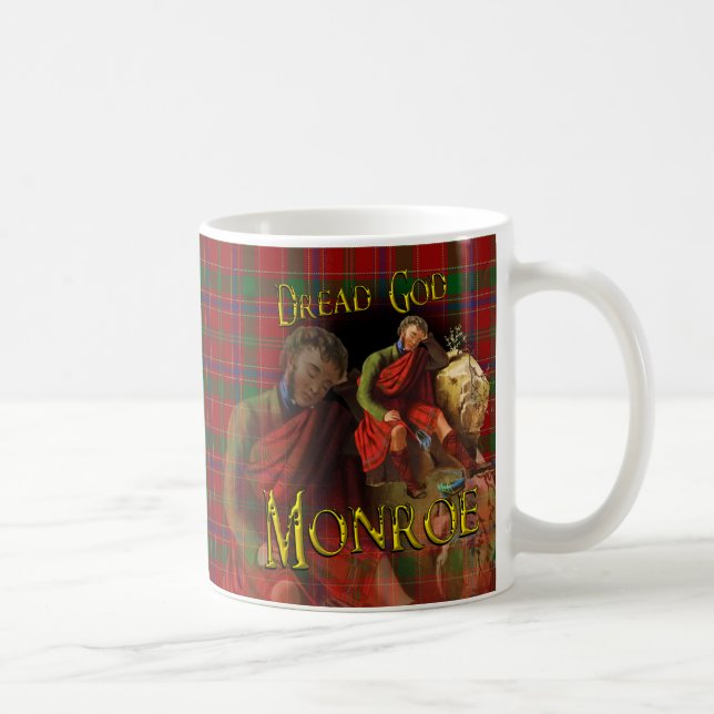 Caneca De Café Tartan escocês de Monroe Munro do clã (Direita)