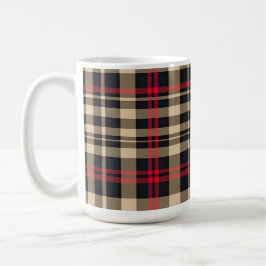 Caneca De Café Tartan Xadrez Mug