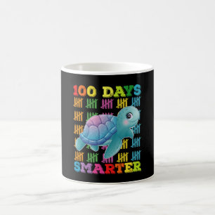 Caneca De Café Tartaruga 100 Dias Mais Esperta 100º Dia de Escola