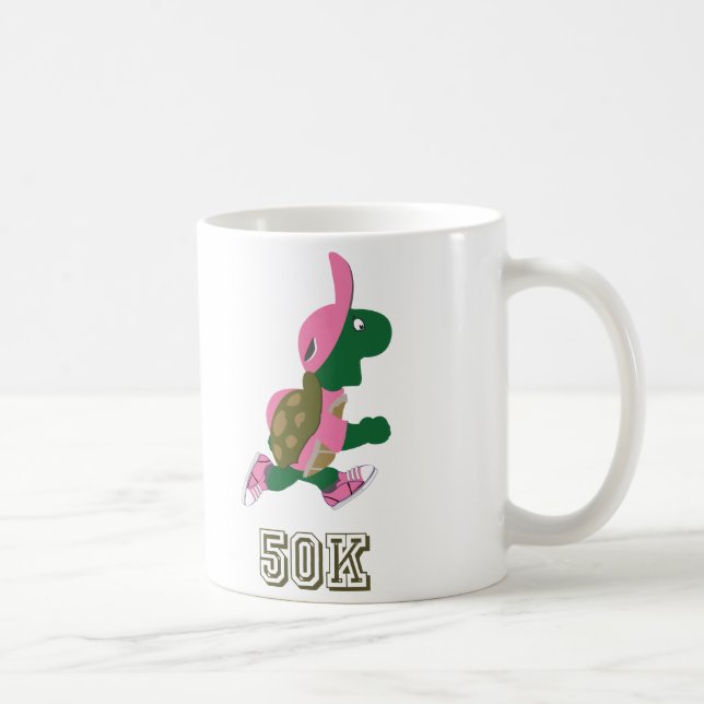 Caneca De Café Tartaruga 50K - Rosa (Direita)