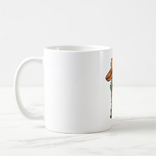 Caneca De Café Tartaruga Dabbing Sombrero Design Vetorial Vintage