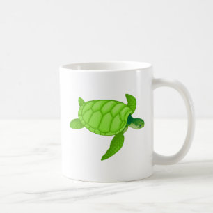 Caneca De Café Tartaruga de mar verde