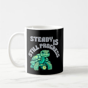 Caneca De Café Tartaruga de Progresso Constante Lembrete Suave