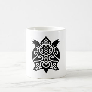 Caneca De Café Tartaruga de Snapper Preto