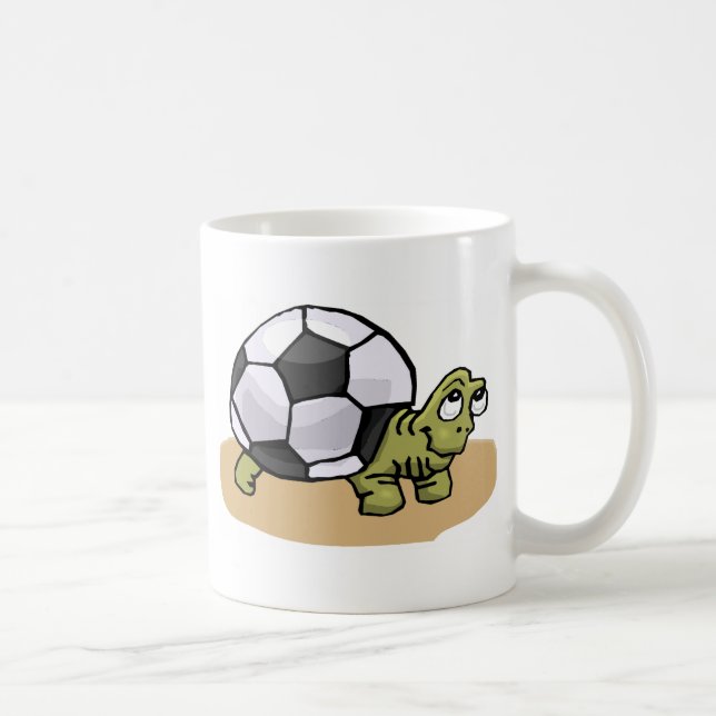 Caneca De Café Tartaruga do futebol (Direita)