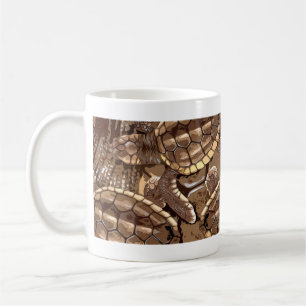 Caneca De Café Tartaruga do Mar Loggerhead Hatchlings Gráfico